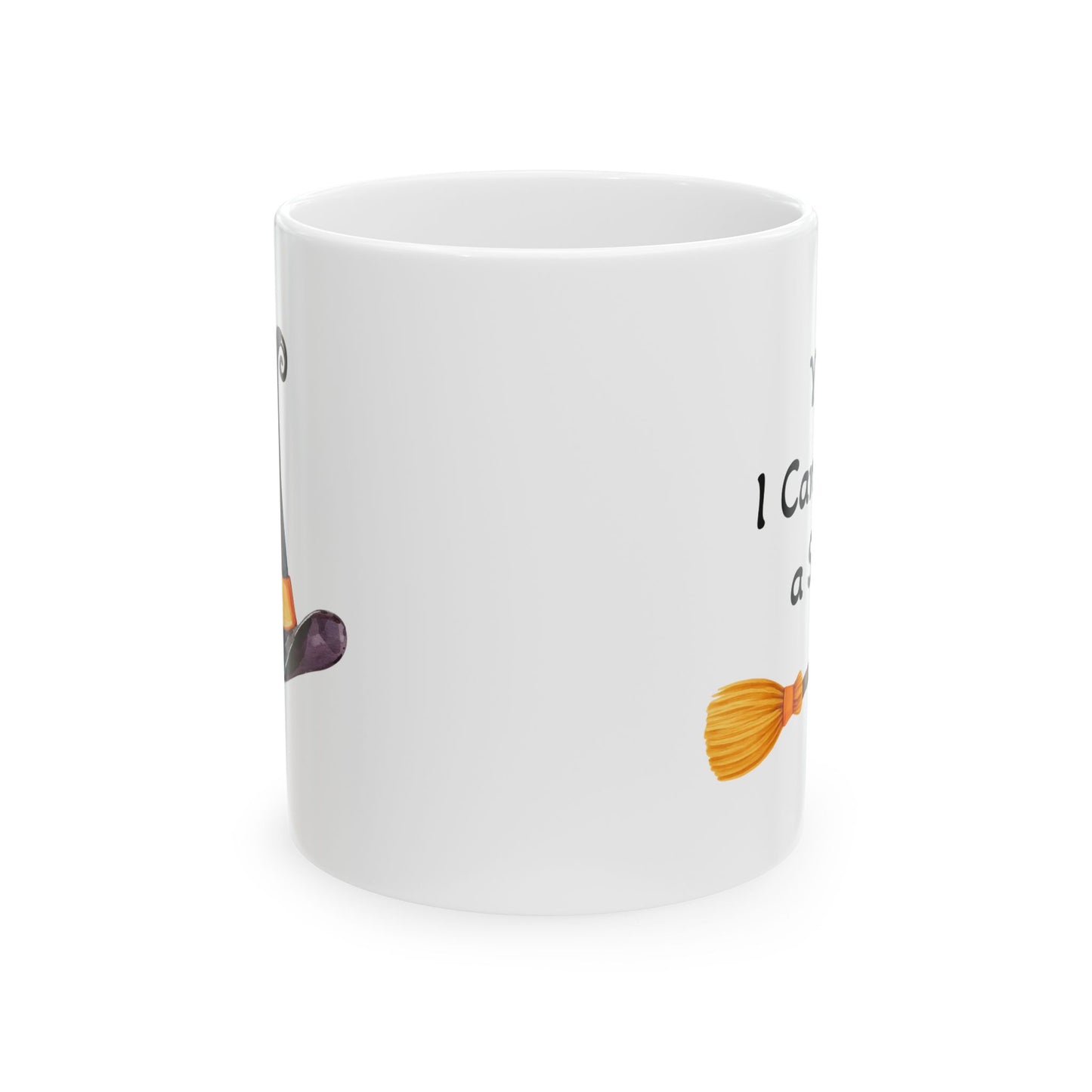 Yes I Can Drive a Stick Ceramic Mug - Perfect for Halloween, Gift for Coffee Lovers  (11oz / 15oz)