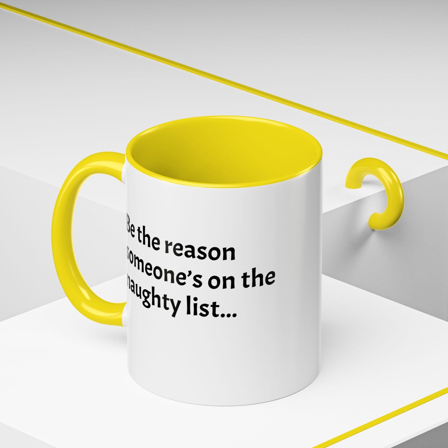 Be the reason someone’s on the naughty list -  Santa Accent Coffee Mug – Holiday Cheer Gift (11oz)