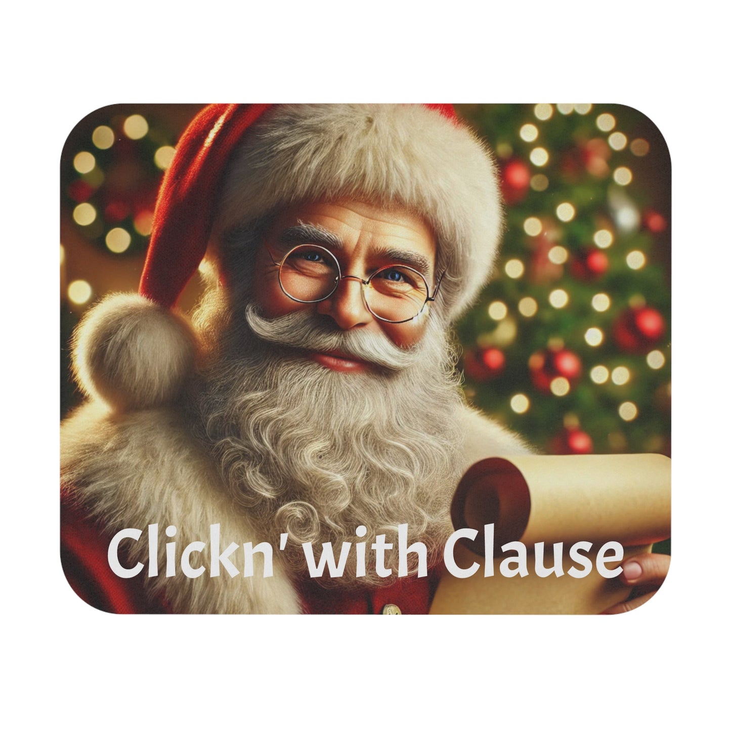 Santa Claus - Mouse Pad, Christmas Mouse Pad, Holiday Gift, Office Decor, Gamer Accessory, Personalized Mouse Pad