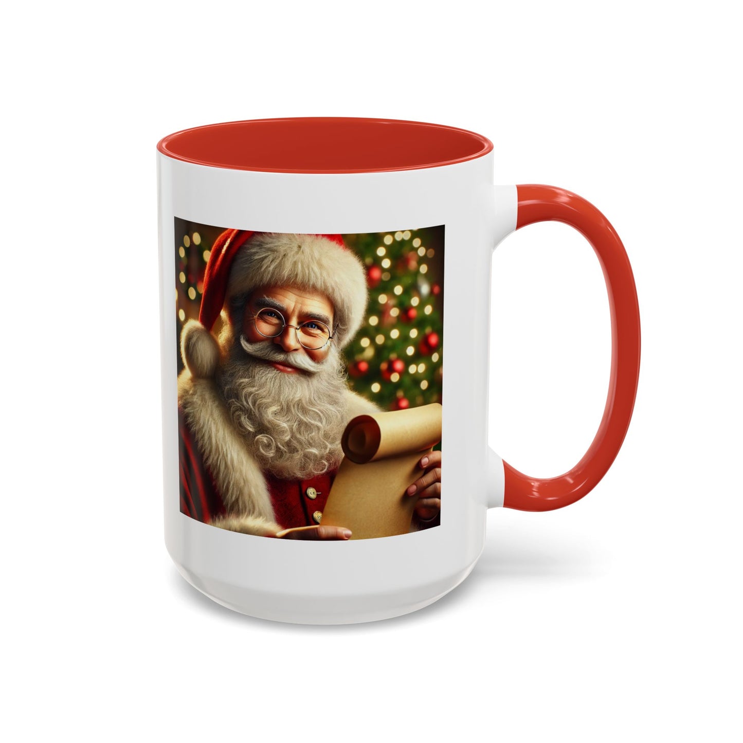 Be the reason someone’s on the naughty list -  Santa Accent Coffee Mug – Holiday Cheer Gift (11oz)