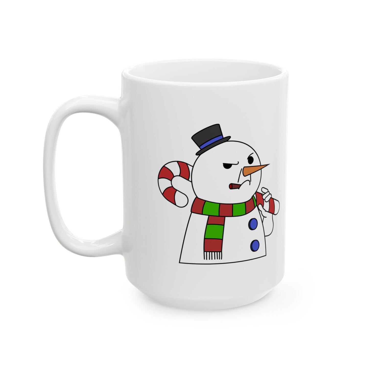 Snowman "Not Nice" Ceramic Mug, (11oz, 15oz)