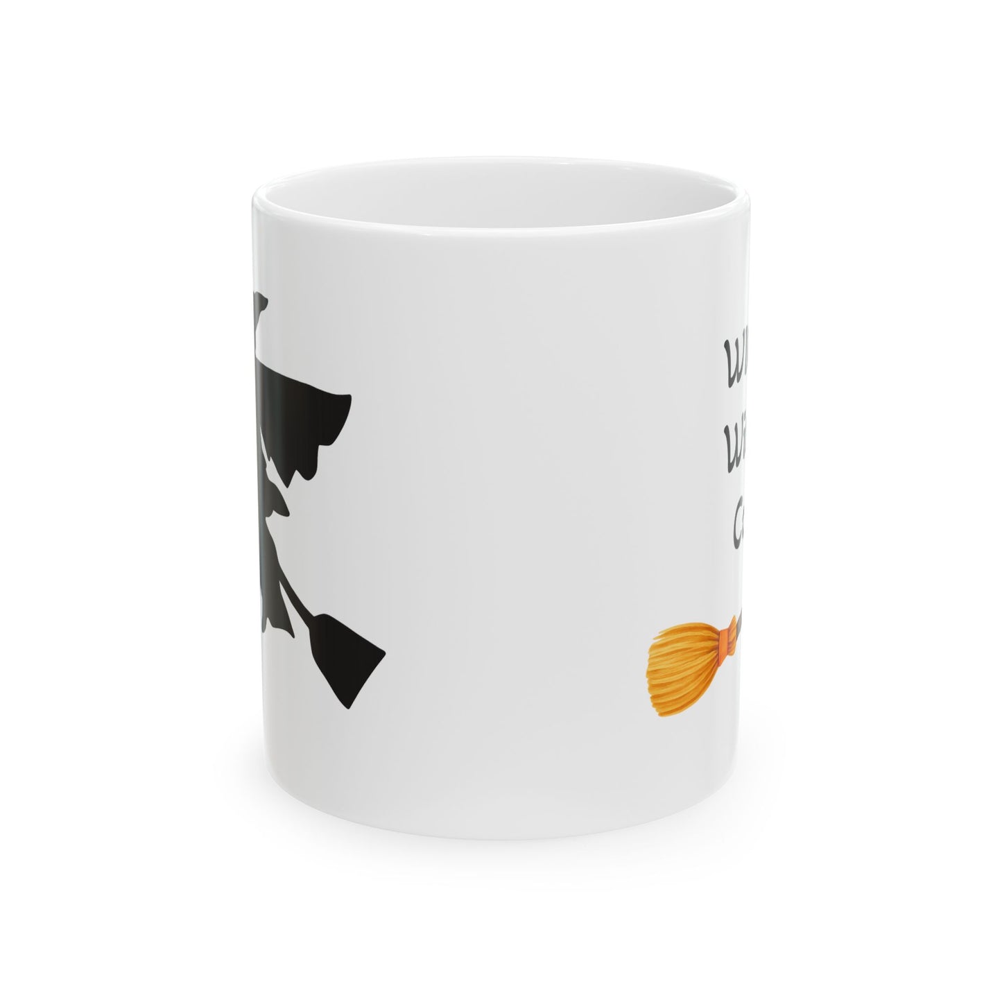Wicked Without Coffee Ceramic Mug - Perfect for Halloween, Gift for Coffee Lovers  (11oz / 15oz)