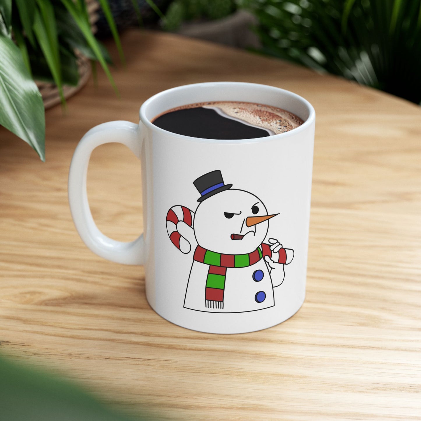 Snowman "Not Nice" Ceramic Mug, (11oz, 15oz)