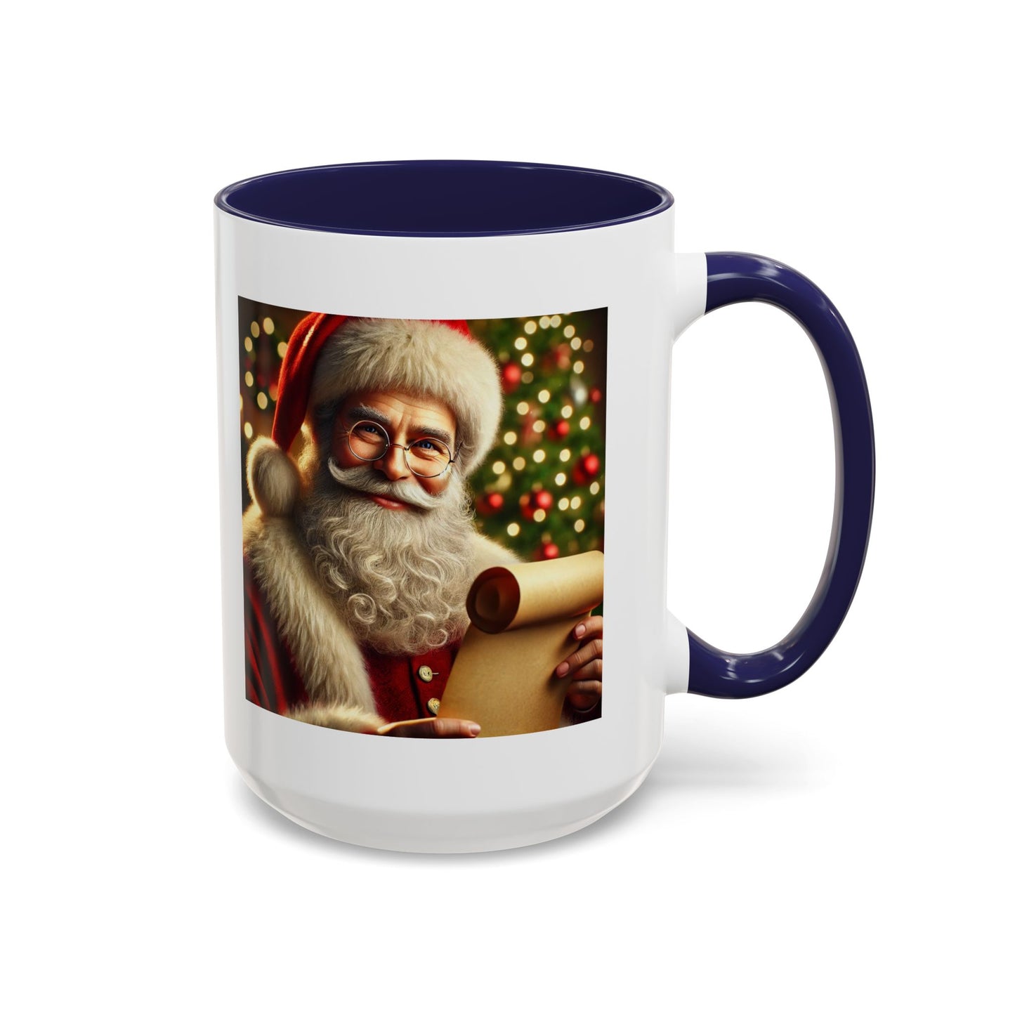 Be the reason someone’s on the naughty list -  Santa Accent Coffee Mug – Holiday Cheer Gift (11oz)
