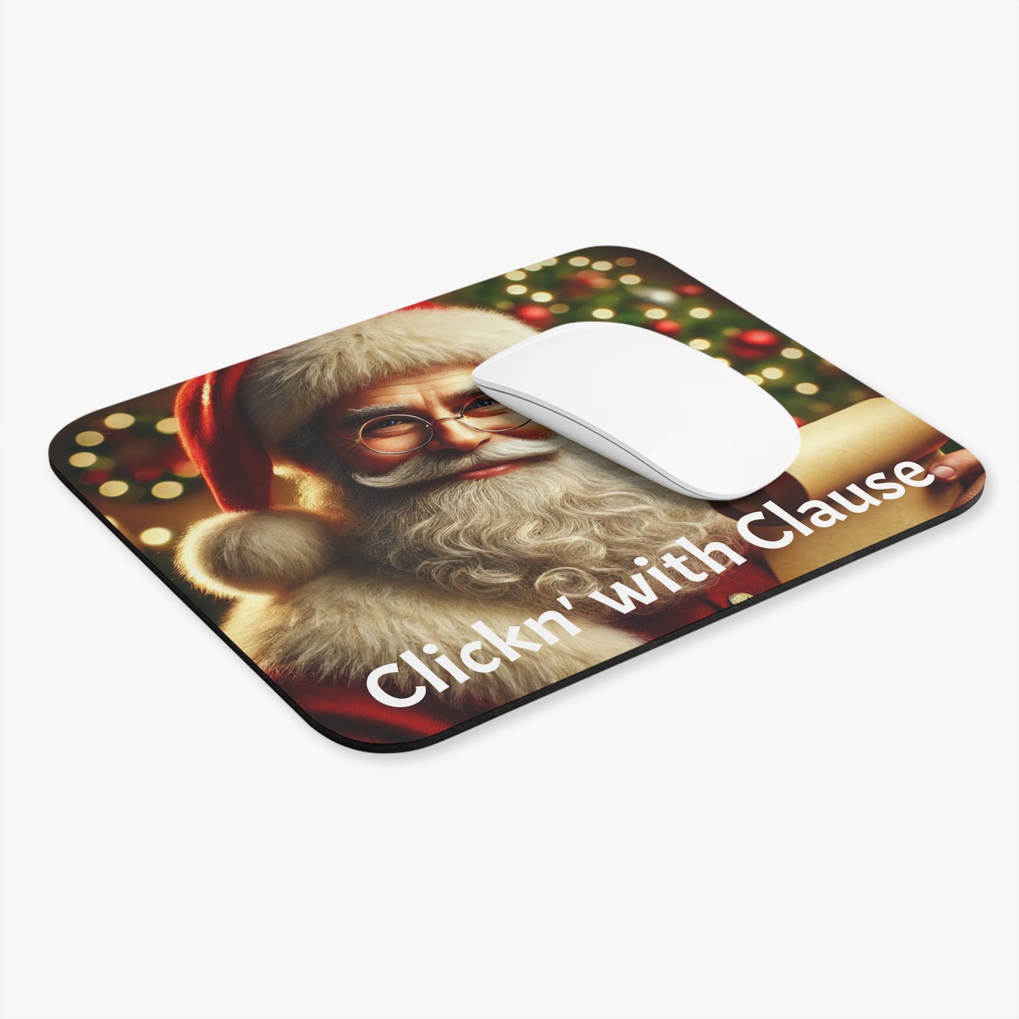 Santa Claus - Mouse Pad, Christmas Mouse Pad, Holiday Gift, Office Decor, Gamer Accessory, Personalized Mouse Pad