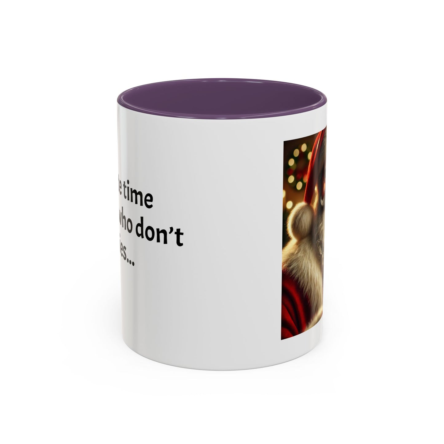 Don’t waste time on people who don’t leave cookies - Festive Holiday Drinkware, Christmas Gift, Winter Warmth, Santa Decor