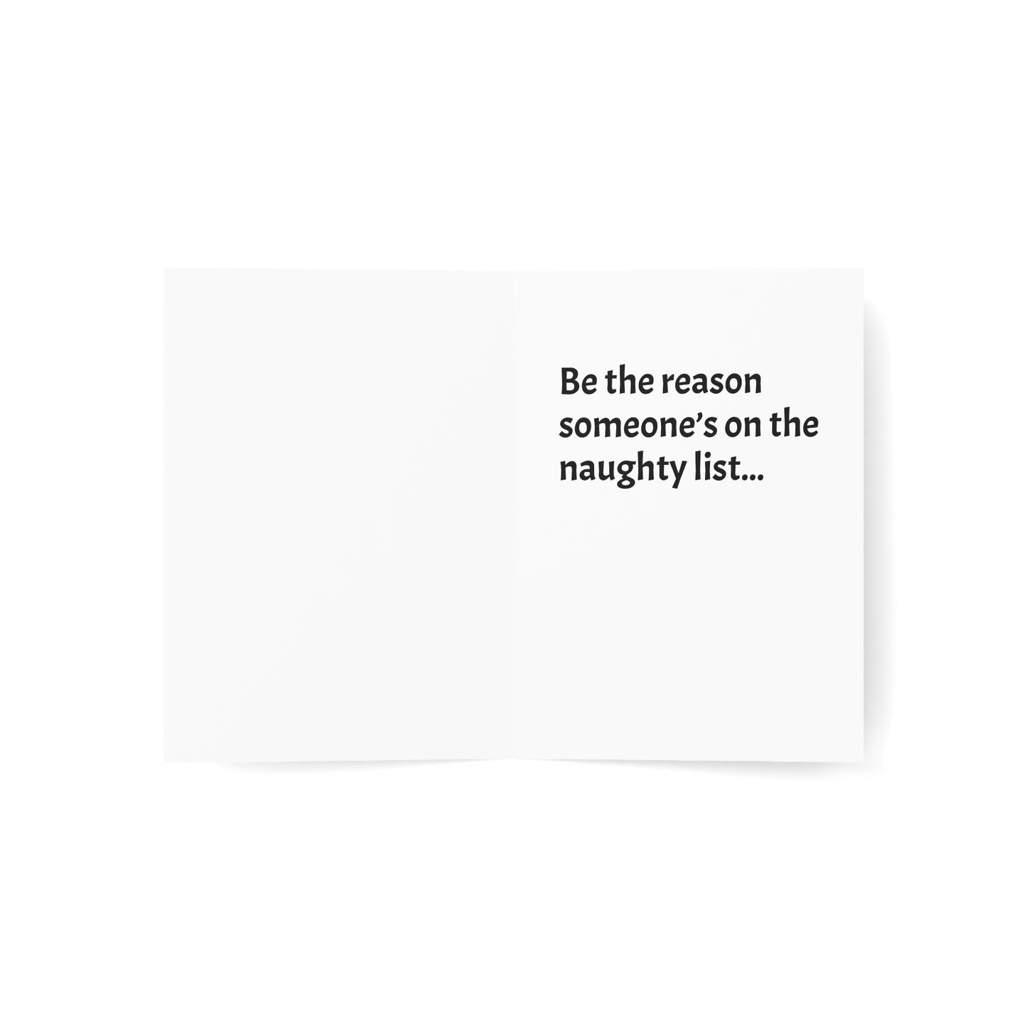 Naught List Greeting Card