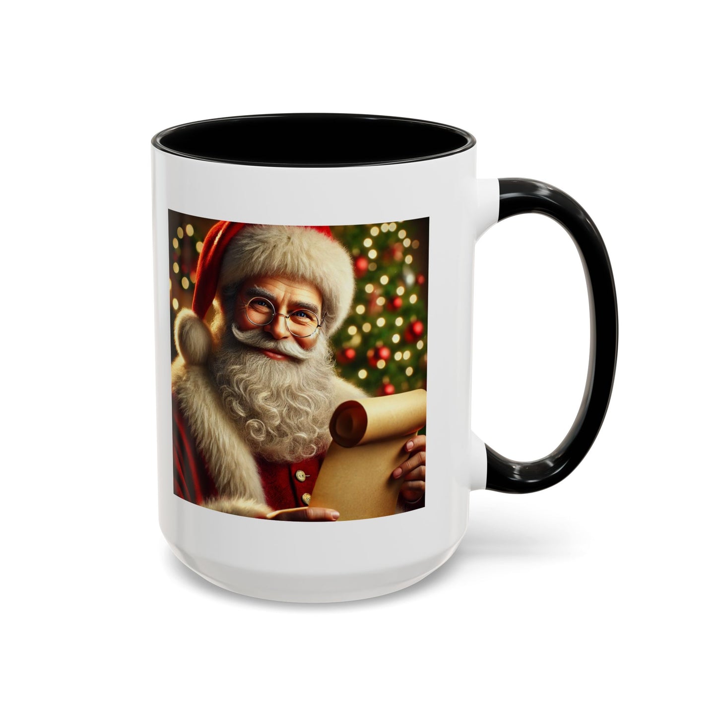 Be the reason someone’s on the naughty list -  Santa Accent Coffee Mug – Holiday Cheer Gift (11oz)