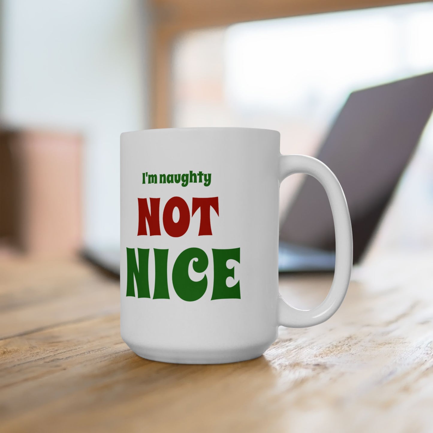 Coal "Not Nice" Ceramic Mug, (11oz, 15oz)