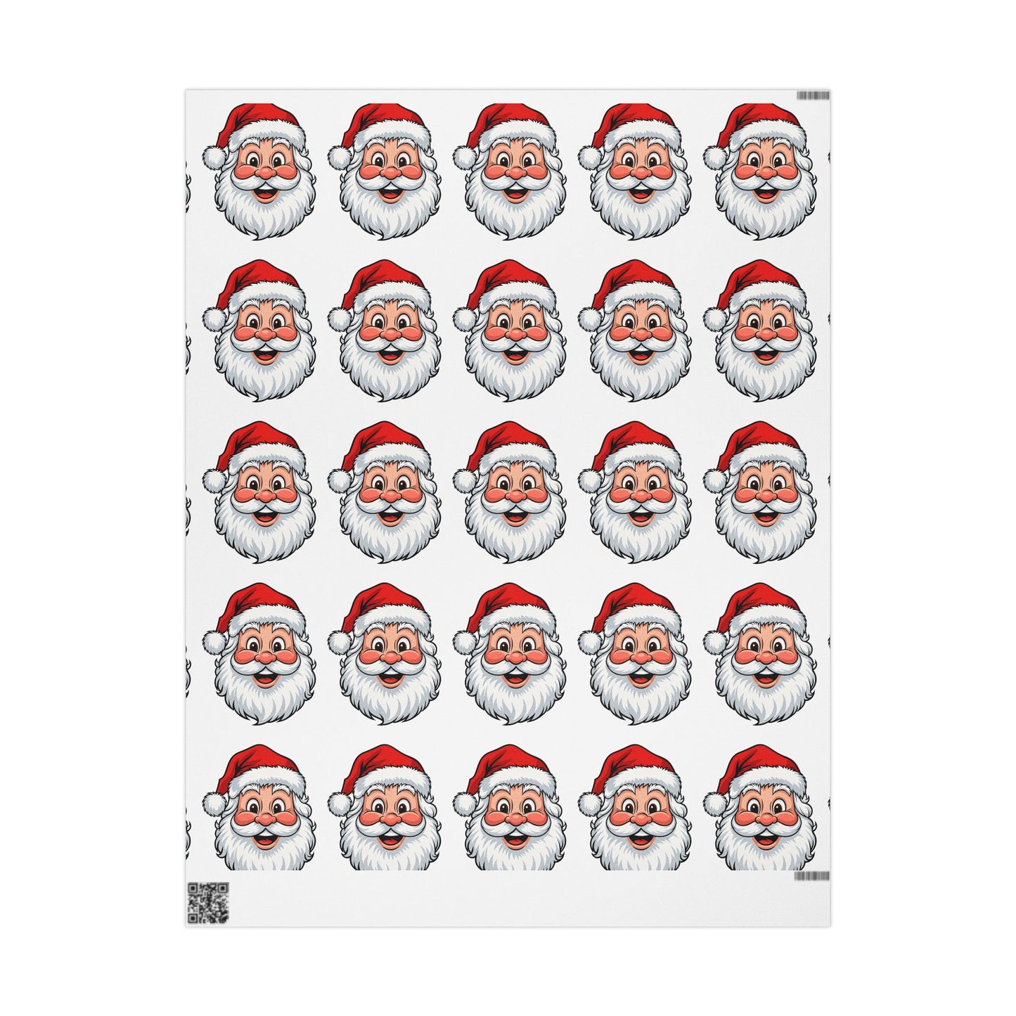 Santa - Wrapping Paper, Festive Gift Wrap for Holidays, Holiday Decoration, Unique Present Wrap, Eco-Friendly Gift Packaging