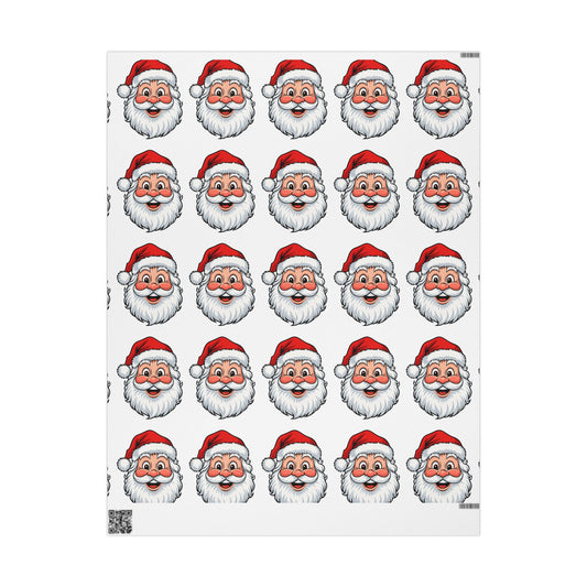 Santa - Wrapping Paper, Festive Gift Wrap for Holidays, Holiday Decoration, Unique Present Wrap, Eco-Friendly Gift Packaging