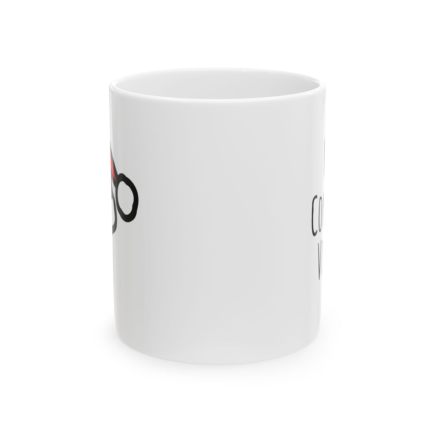 "May Contain Vodka" - Ceramic Santa Mug - Perfect Gift for Coffee Lovers, Santa Themed Drinkware, Holiday Cheer, 11oz, 15oz