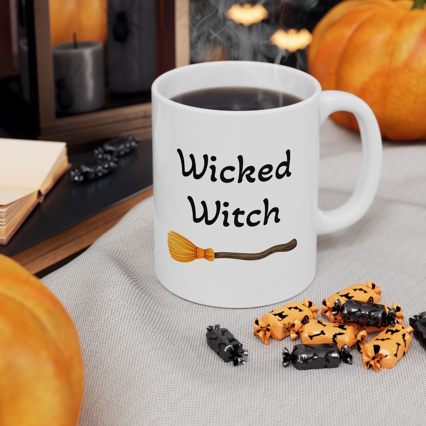 Wicked Witch Ceramic Mug - Perfect for Halloween, Gift for Coffee Lovers  (11oz / 15oz)