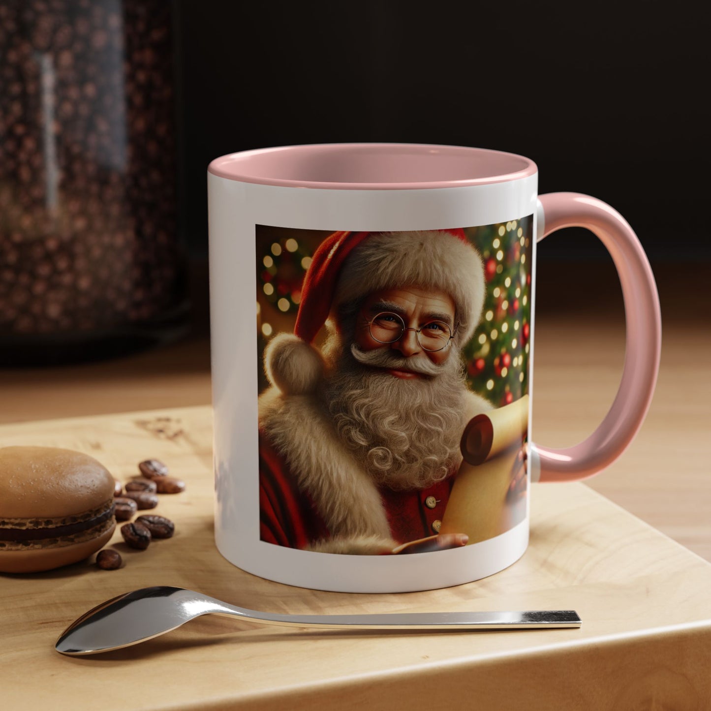 Be the reason someone’s on the naughty list -  Santa Accent Coffee Mug – Holiday Cheer Gift (11oz)