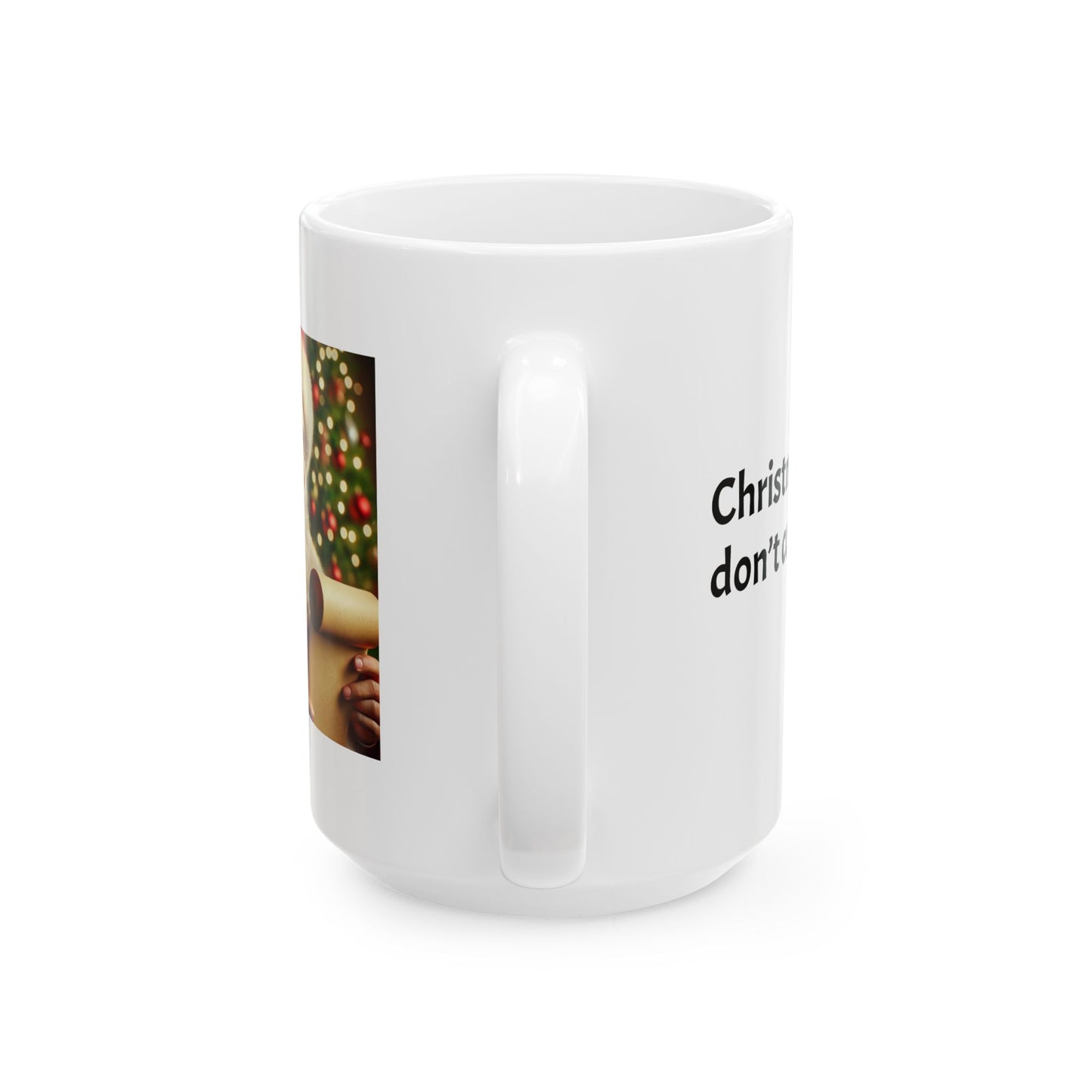 Christmas calories don't count... - Santa Coffee Mug – Holiday Cheer Gift (11oz / 15oz)