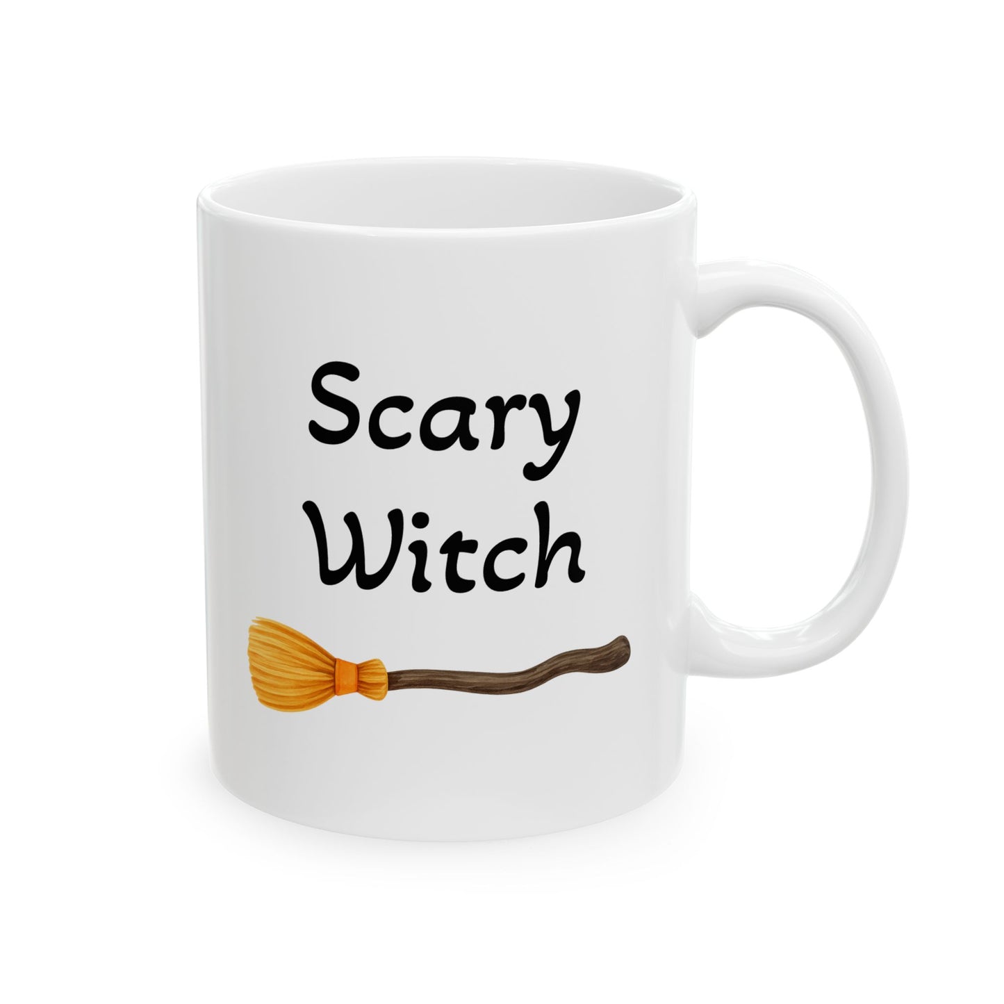 Scary Witch Ceramic Mug - Perfect for Halloween, Gift for Coffee Lovers  (11oz / 15oz)