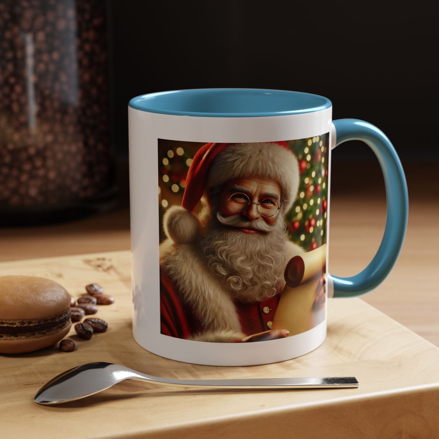 Be the reason someone’s on the naughty list -  Santa Accent Coffee Mug – Holiday Cheer Gift (11oz)
