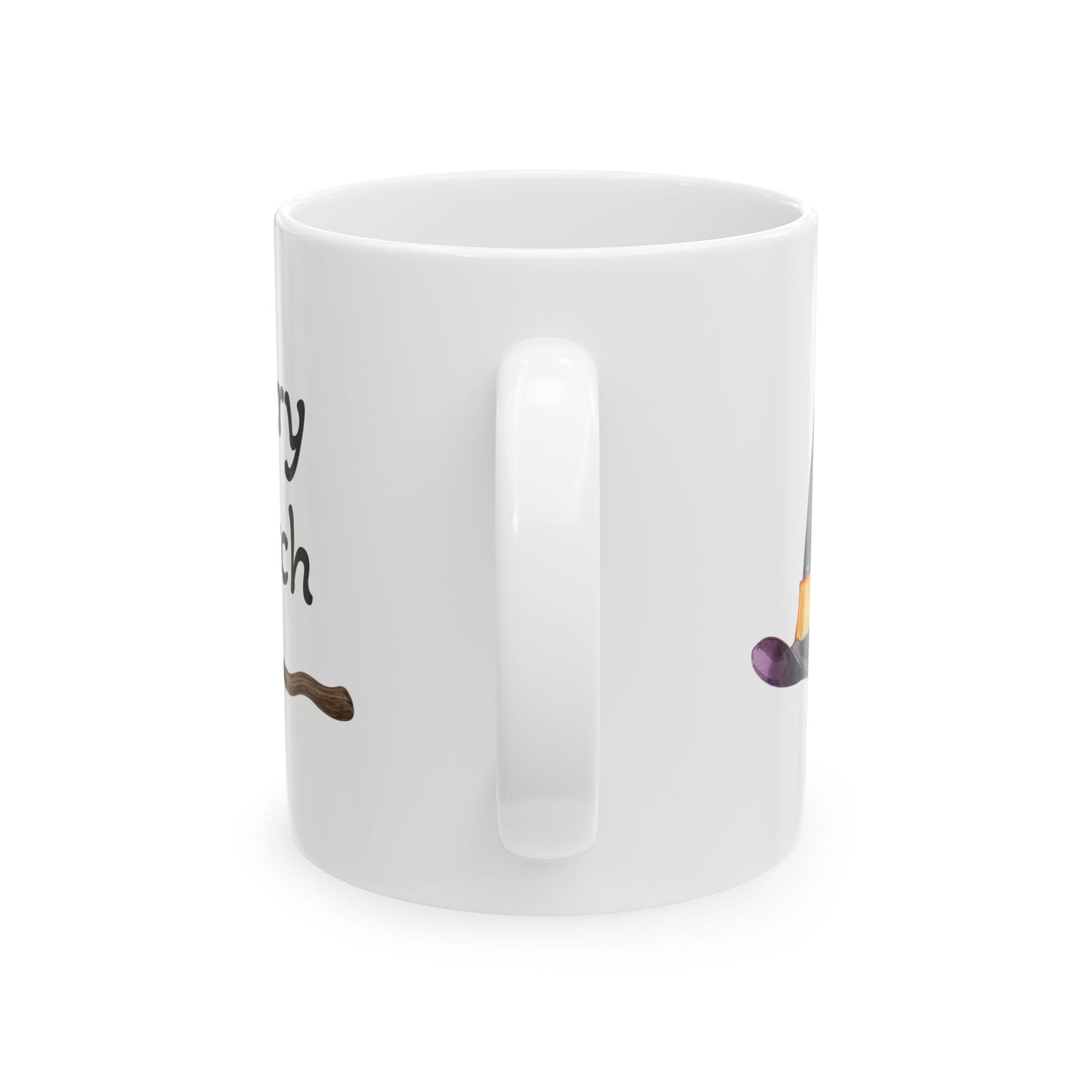 Scary Witch Ceramic Mug - Perfect for Halloween, Gift for Coffee Lovers  (11oz / 15oz)