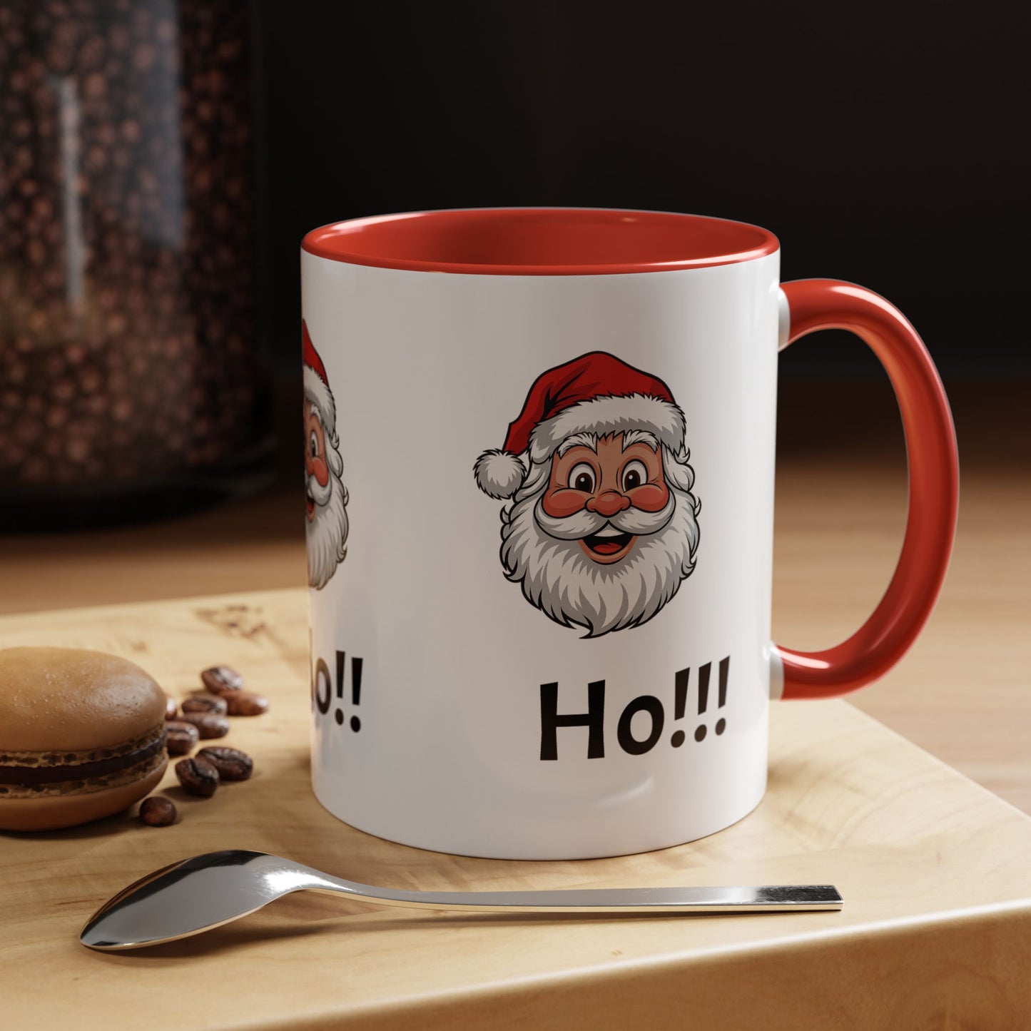 H! Ho!! Ho!!! Santa - Festive Holiday Drinkware, Christmas Gift, Winter Warmth, Santa Decor